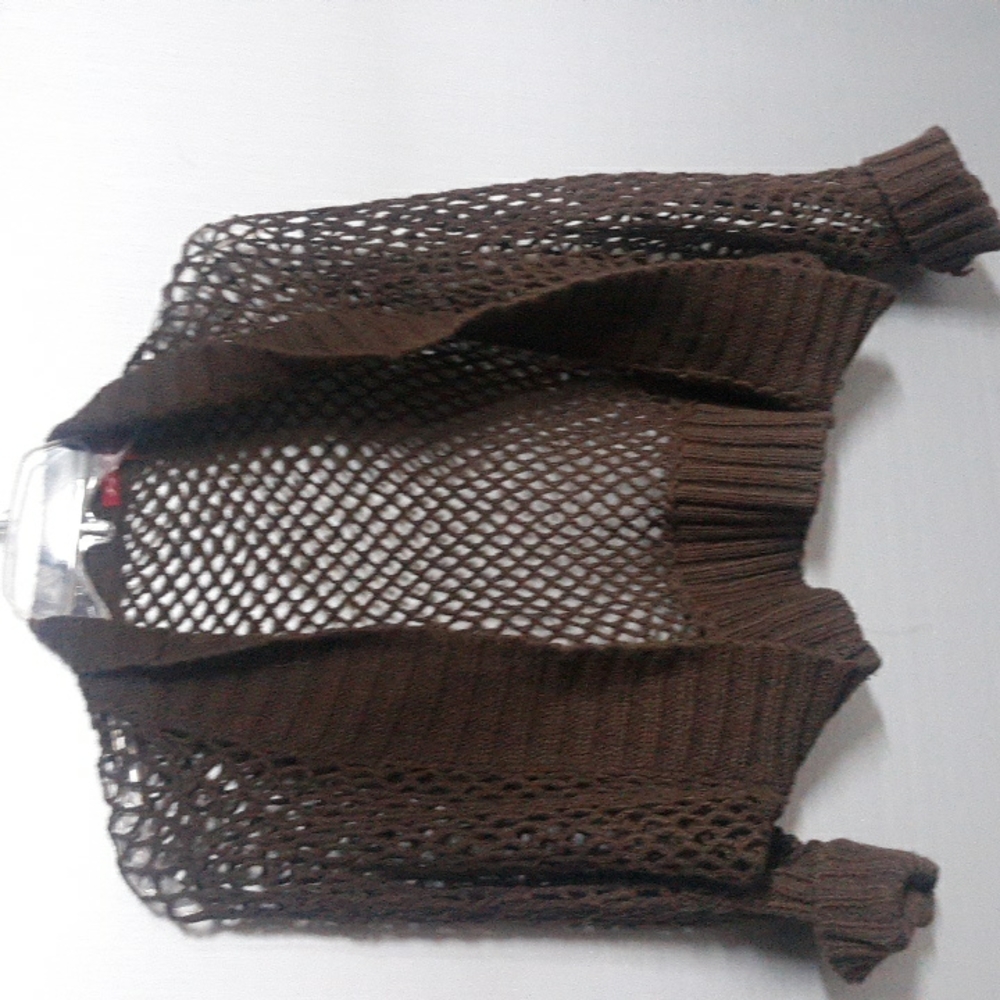 J J Basics Size M Open Crop Top Sweater (SKU 53)